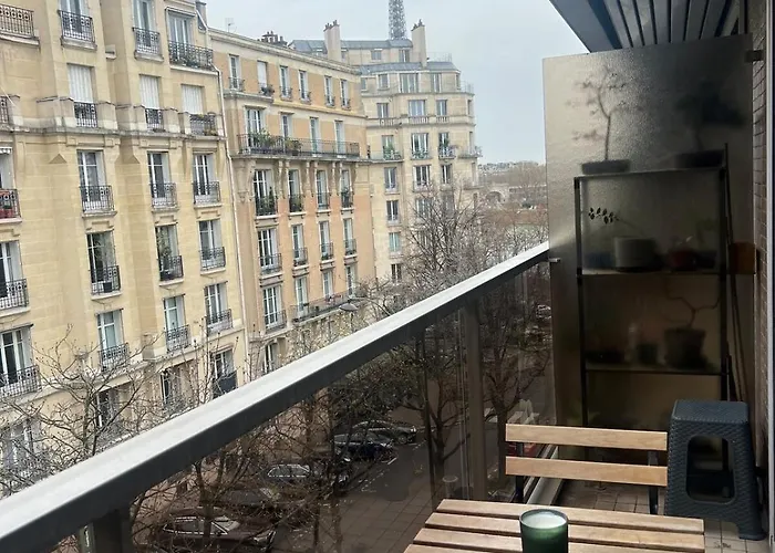 View Of Eiffel Tower 16th Arrondissement Trocadero With Terrasse Lejlighed *